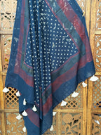 HANDBLOCK PRINTED COTTON AJRAKH DUPATTA
