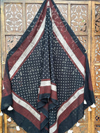 HANDBLOCK PRINTED COTTON AJRAKH DUPATTA