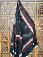 HANDBLOCK PRINTED COTTON AJRAKH DUPATTA