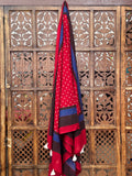 HANDBLOCK PRINTED COTTON AJRAKH DUPATTA