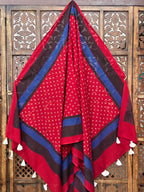 HANDBLOCK PRINTED COTTON AJRAKH DUPATTA