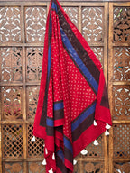 HANDBLOCK PRINTED COTTON AJRAKH DUPATTA