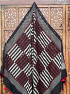 HANDBLOCK PRINTED COTTON AJRAKH DUPATTA