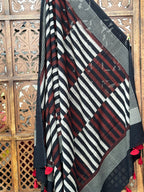HANDBLOCK PRINTED COTTON AJRAKH DUPATTA
