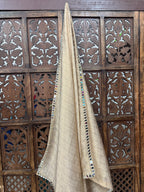 GOLDEN BANARASI CRUSH DUPPATA HANDMADEAHOLIC BY MISHKA