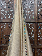 GOLDEN BANARASI CRUSH DUPPATA HANDMADEAHOLIC BY MISHKA