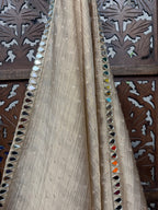GOLDEN BANARASI CRUSH DUPPATA HANDMADEAHOLIC BY MISHKA