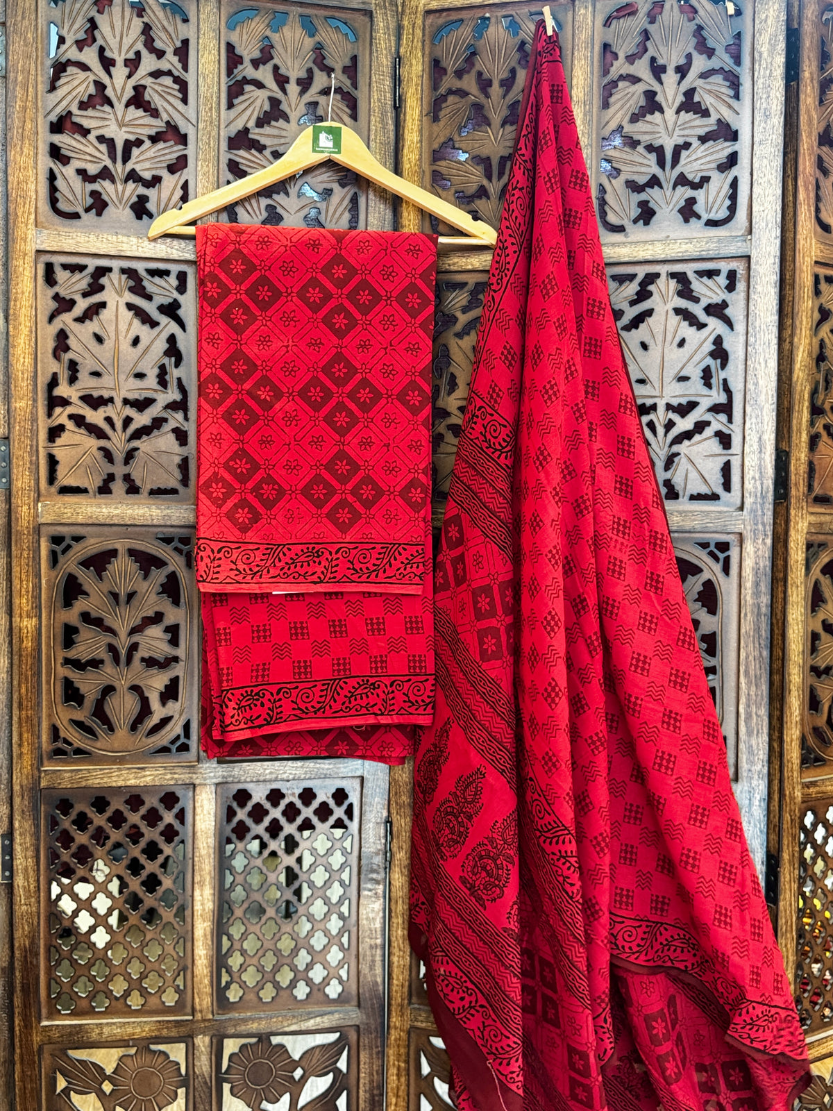 Bagh Handblock Cotton Suit