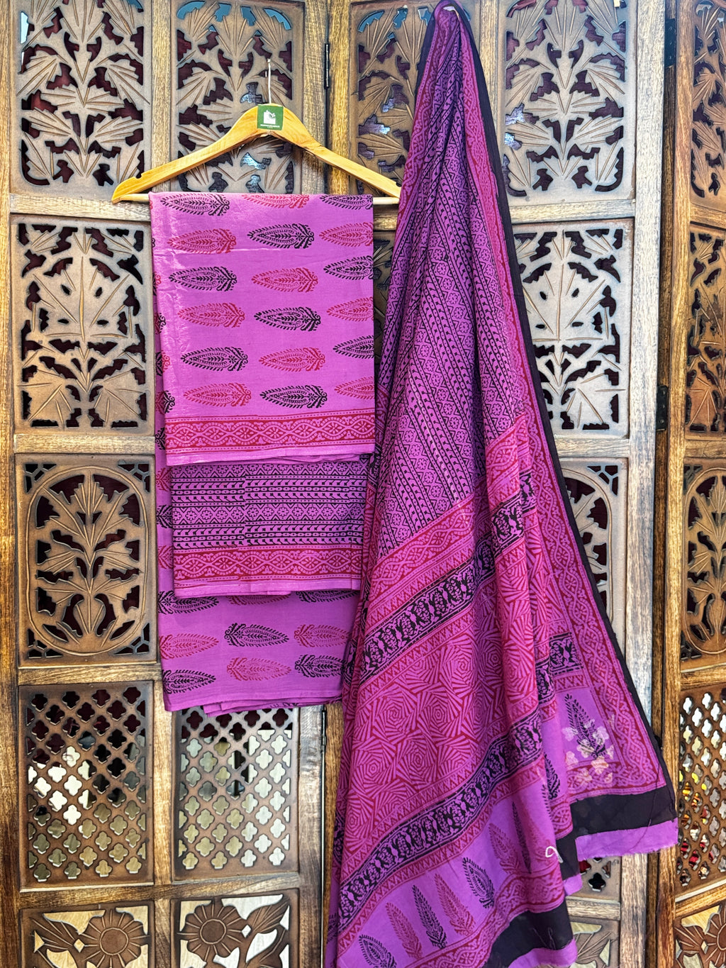 Bagh Handblock Cotton Suit