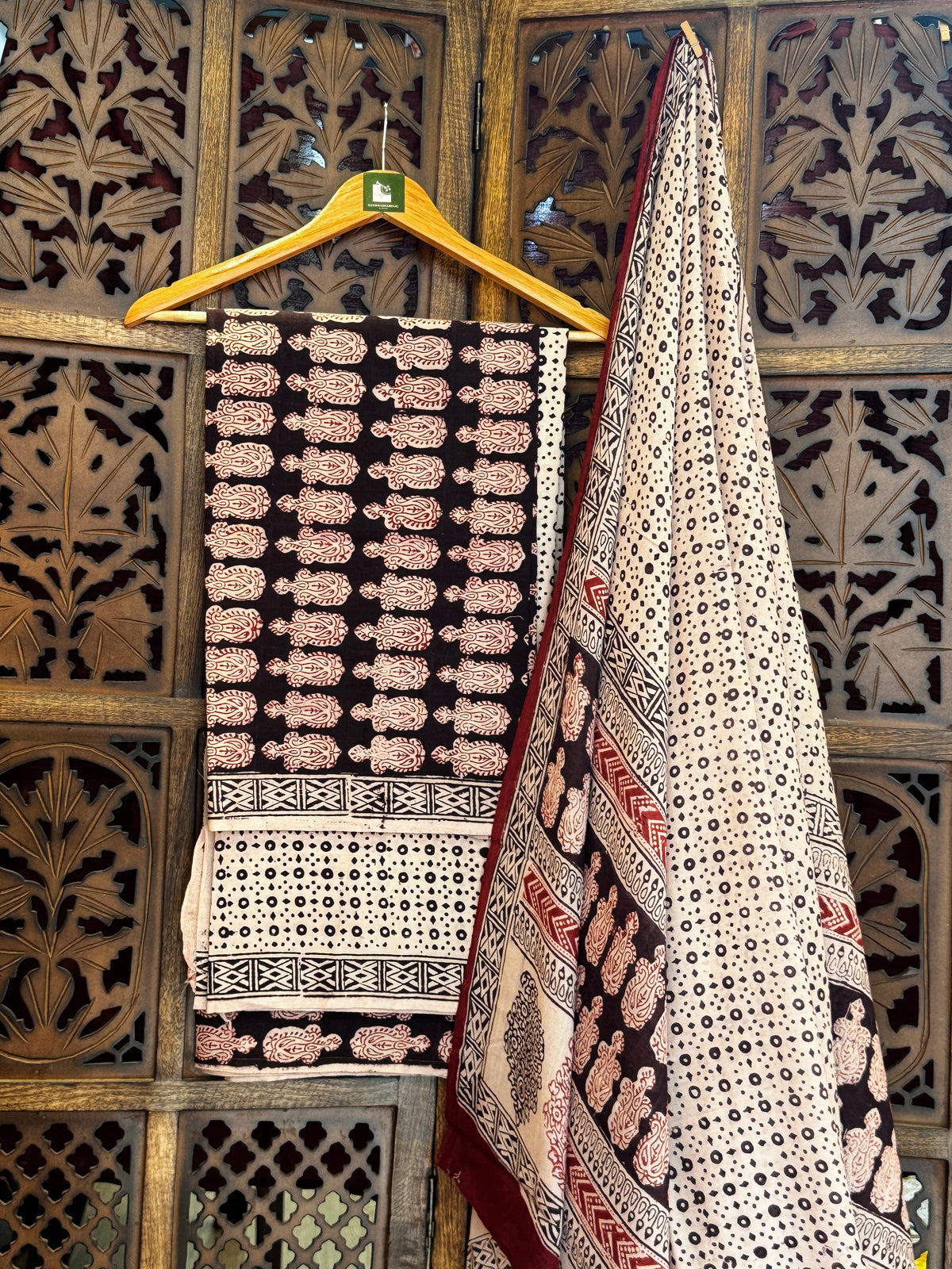 Bagh Handblock Cotton Suit