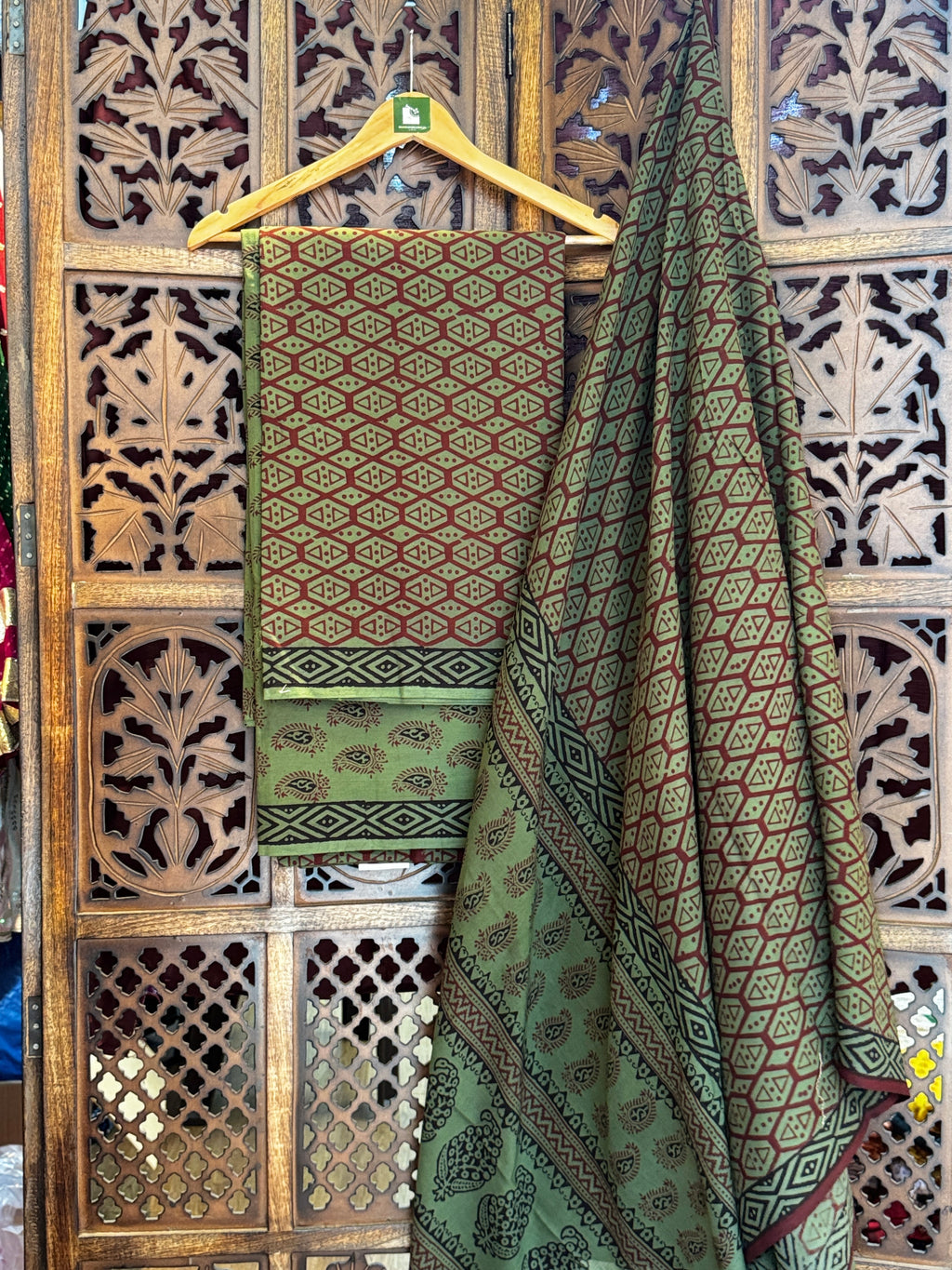 Bagh Handblock Cotton Suit