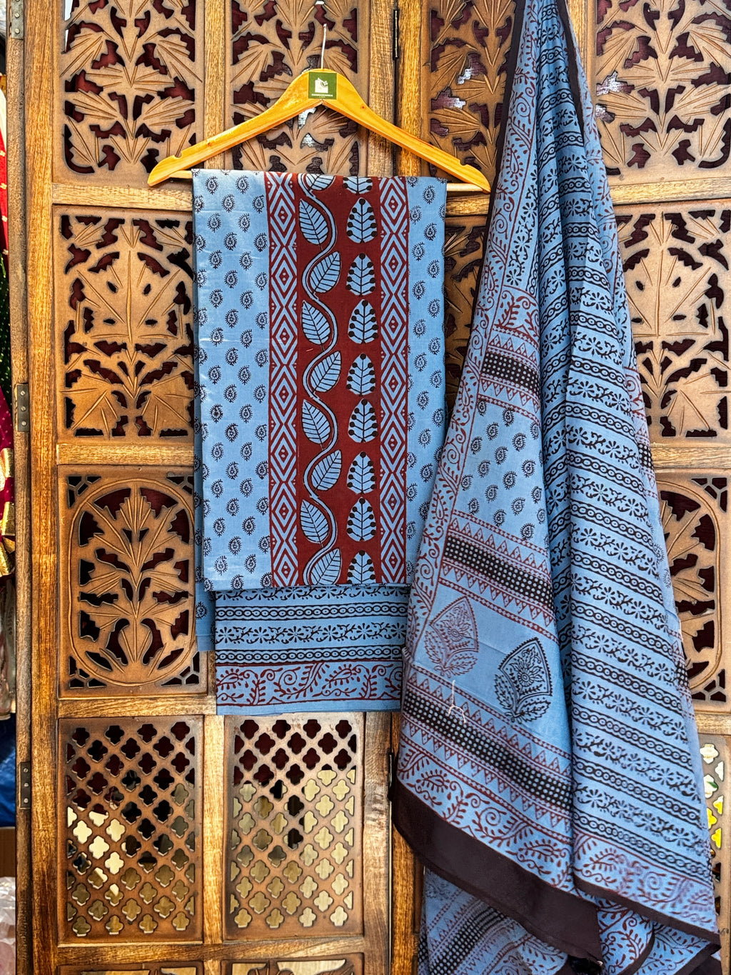 Bagh Handblock Cotton Suit