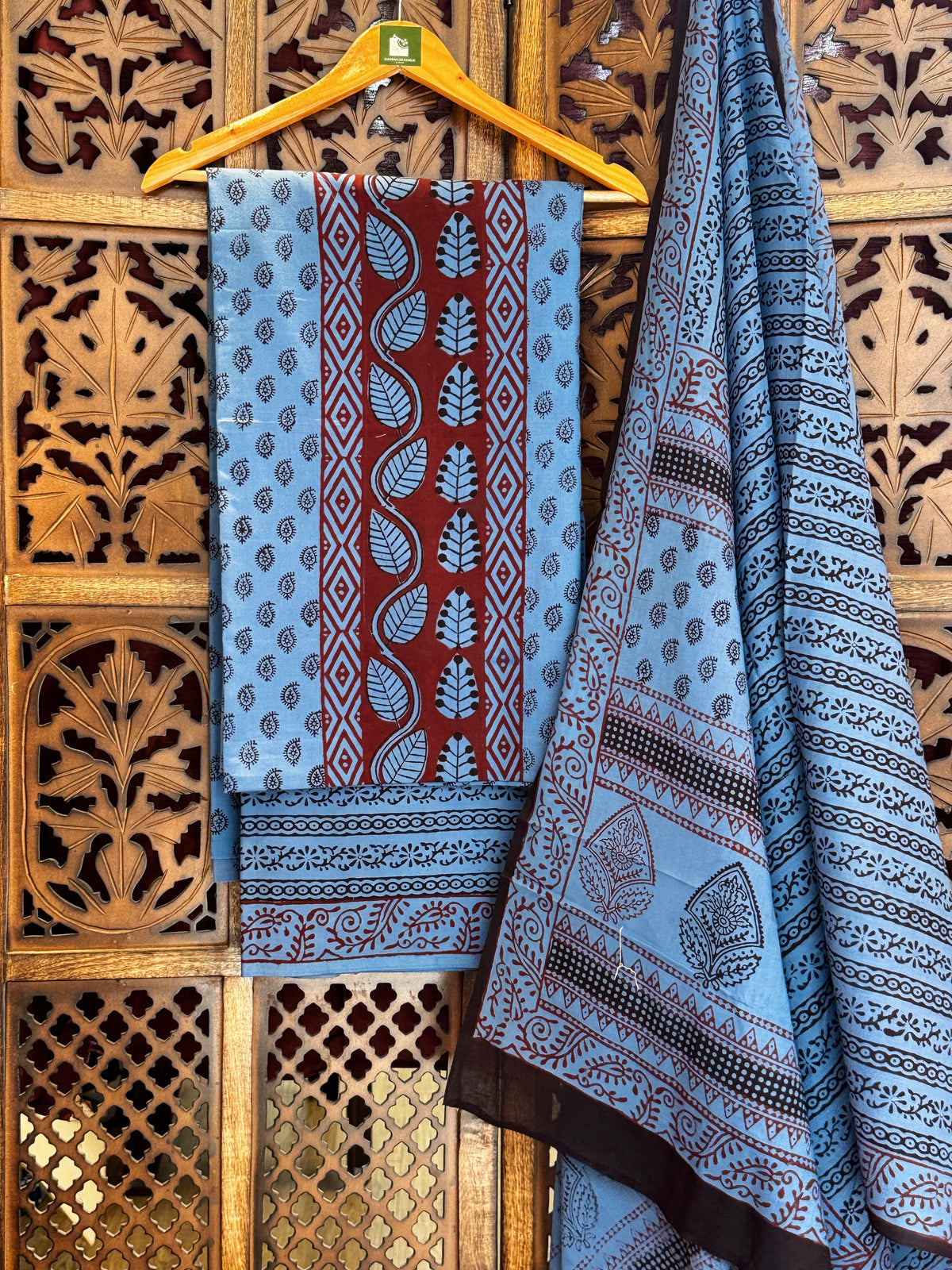 Bagh Handblock Cotton Suit