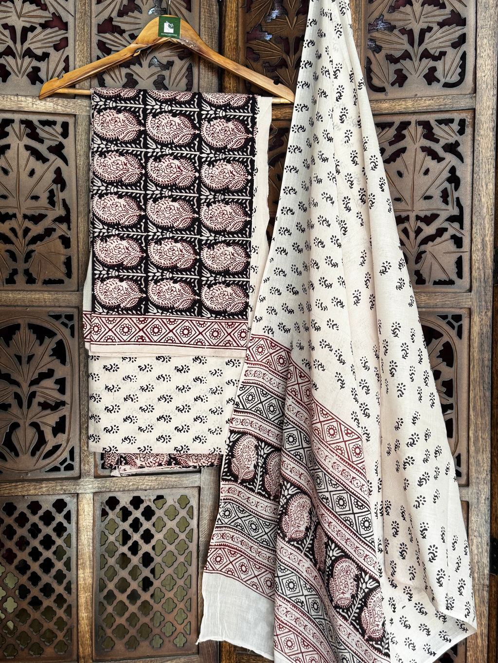 Bagh Handblock Cotton Suit
