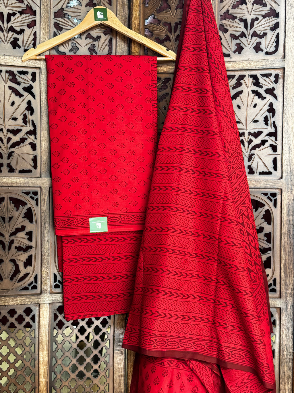 Bagh Handblock Cotton Suit