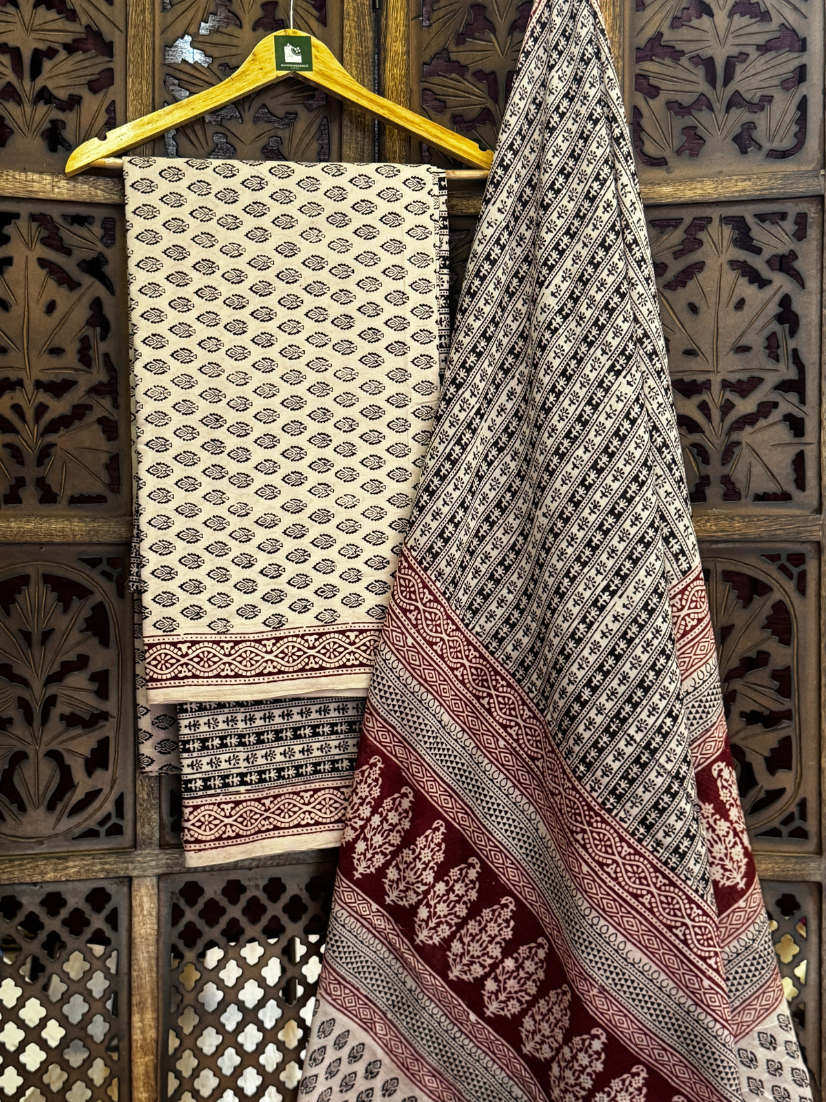 Bagh Handblock Cotton Suit