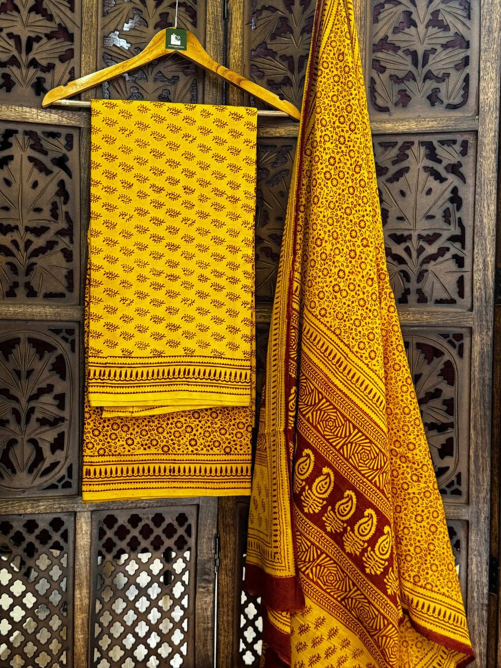 Bagh Handblock Cotton Suit