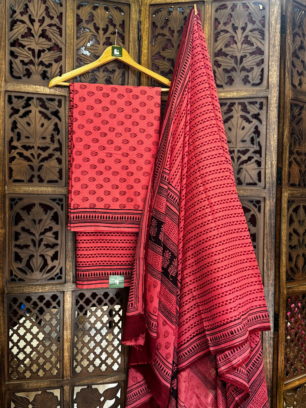 Bagh Handblock Cotton Suit