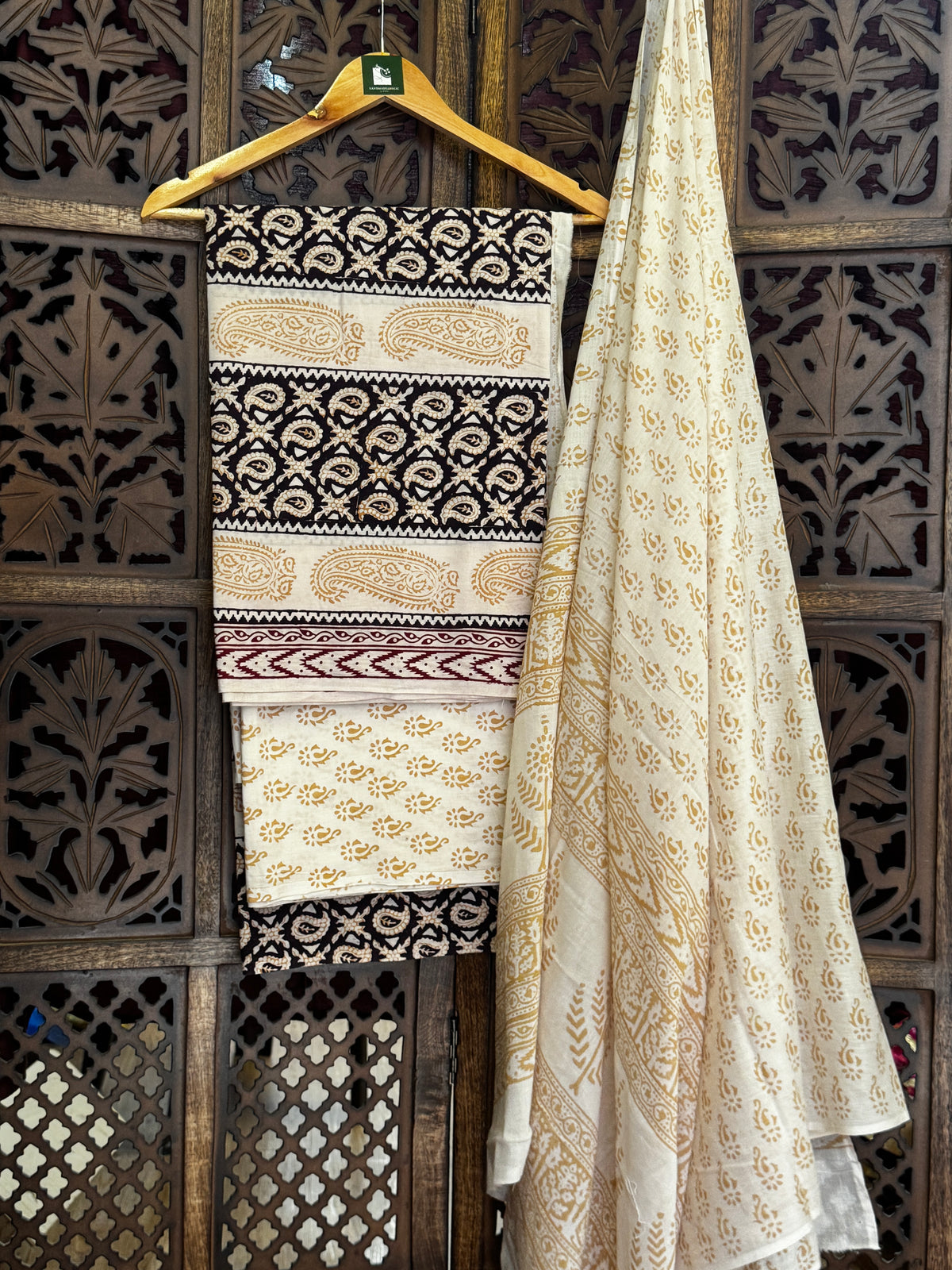 Bagh Handblock Cotton Suit