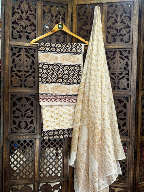 Bagh Handblock Cotton Suit