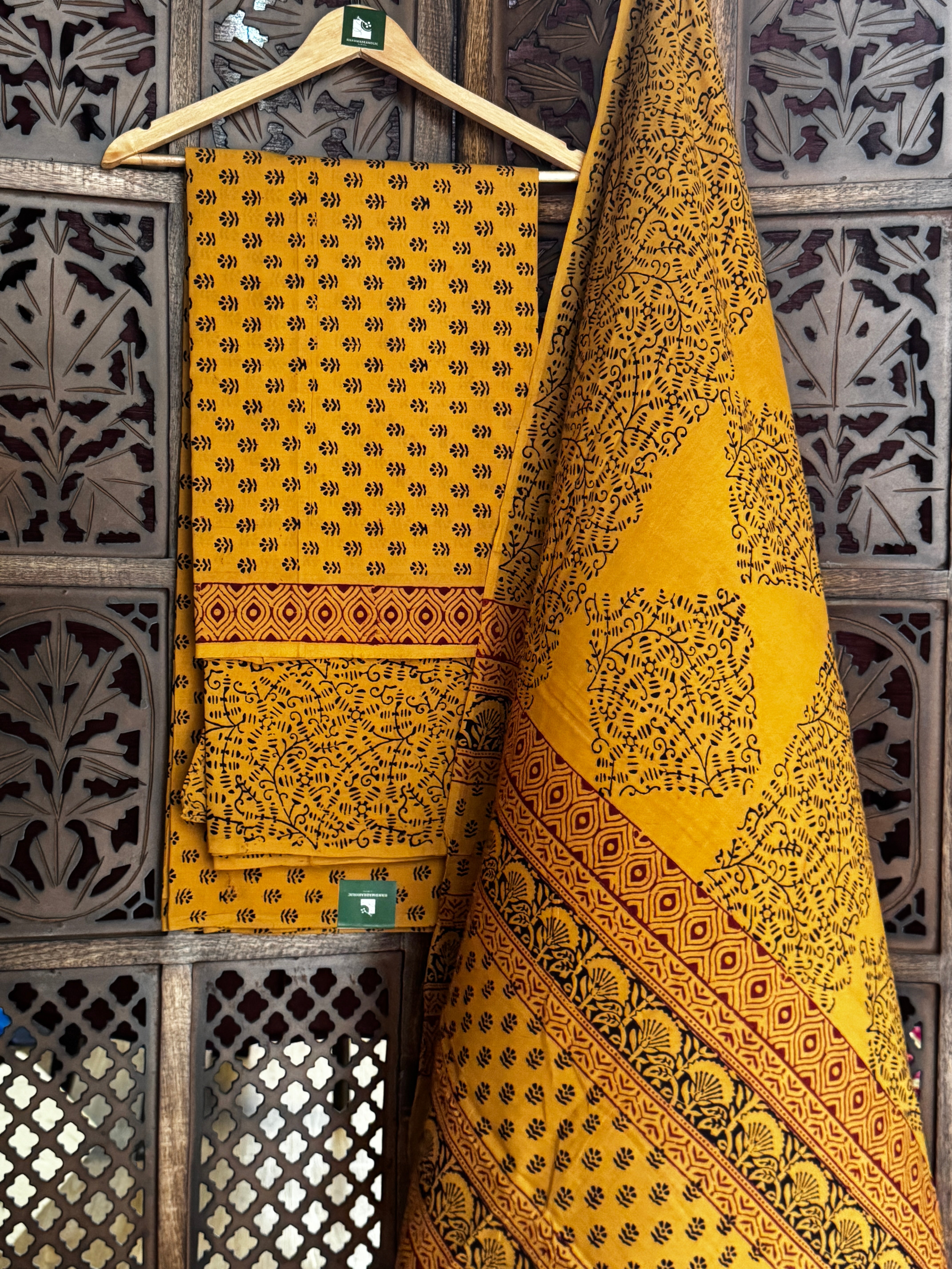 Bagh Handblock Cotton Suit
