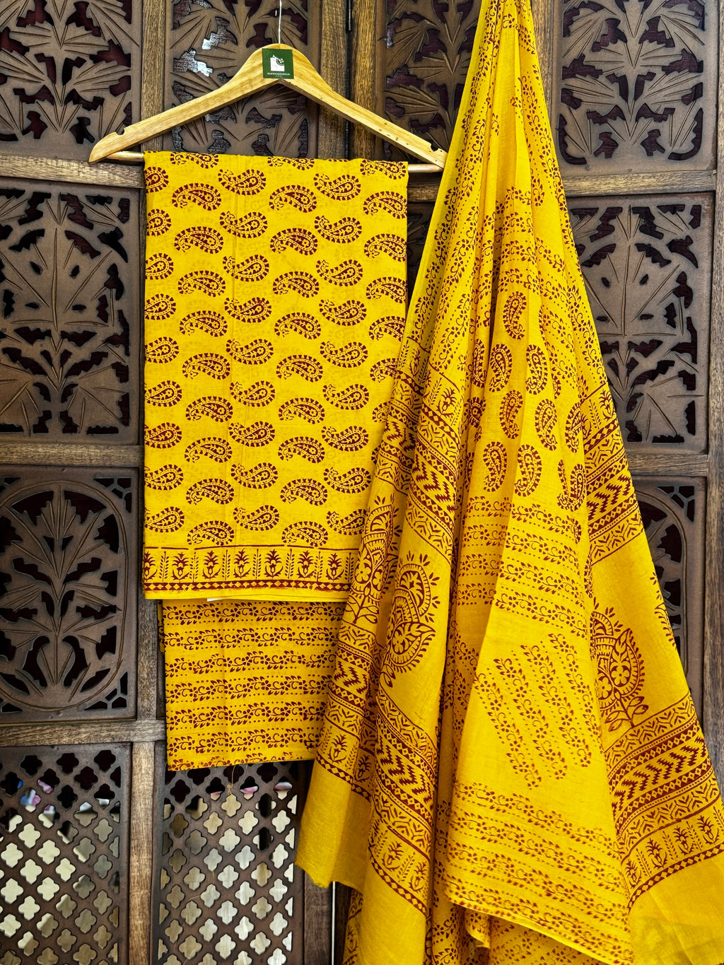 Bagh Handblock Cotton Suit