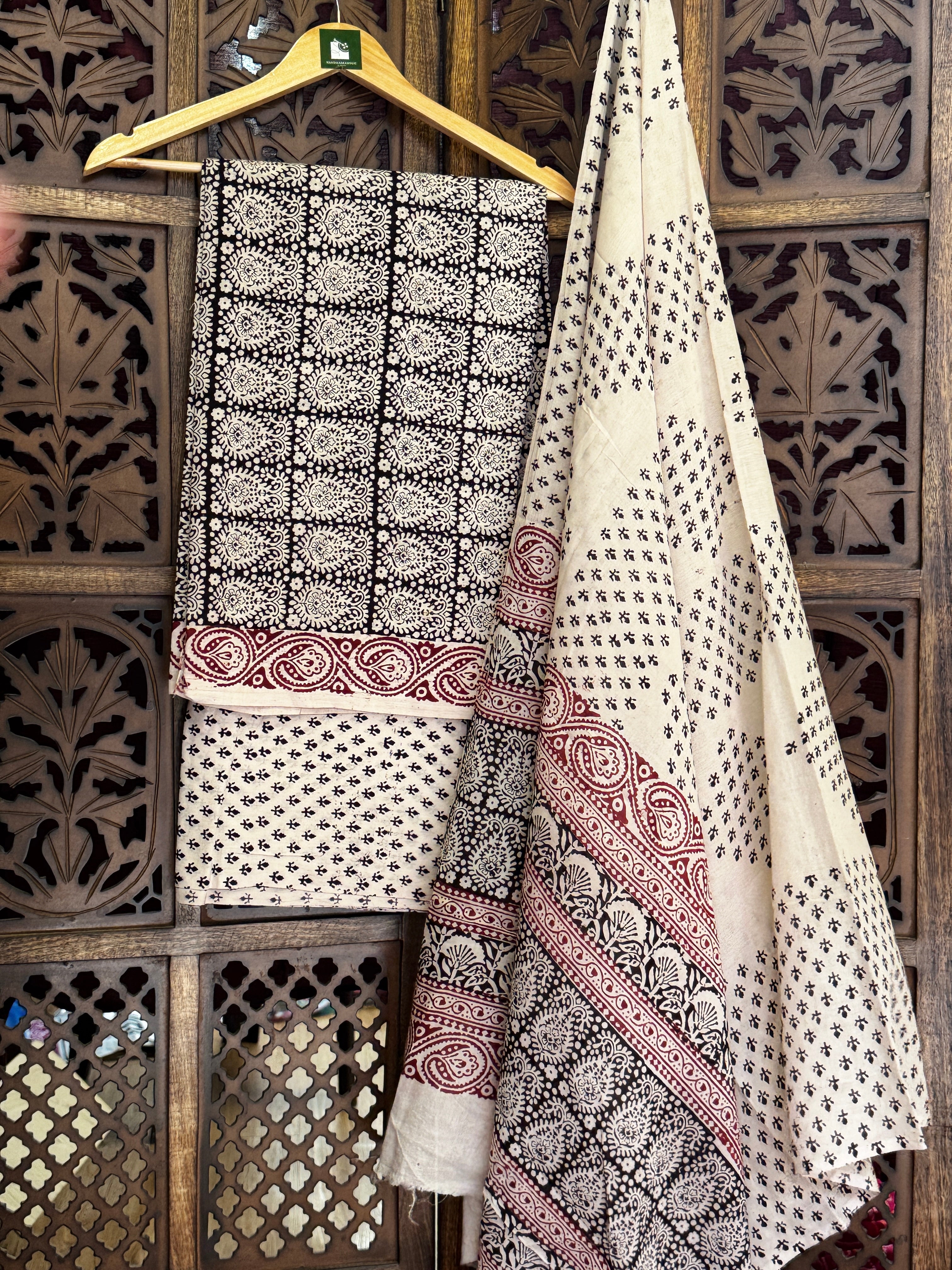 Bagh Handblock Cotton Suit