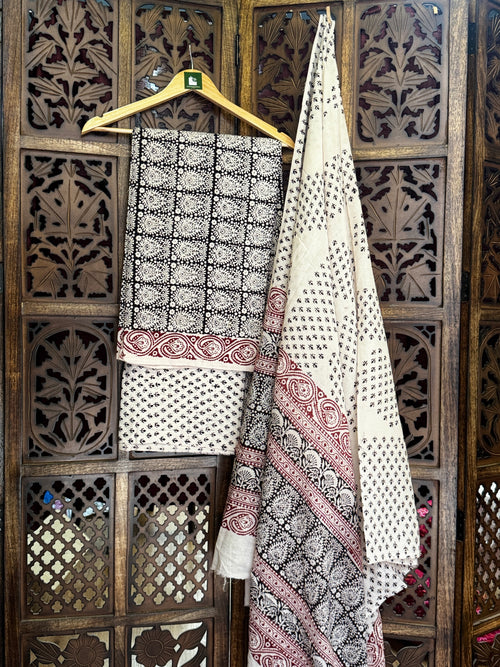 Bagh Handblock Cotton Suit