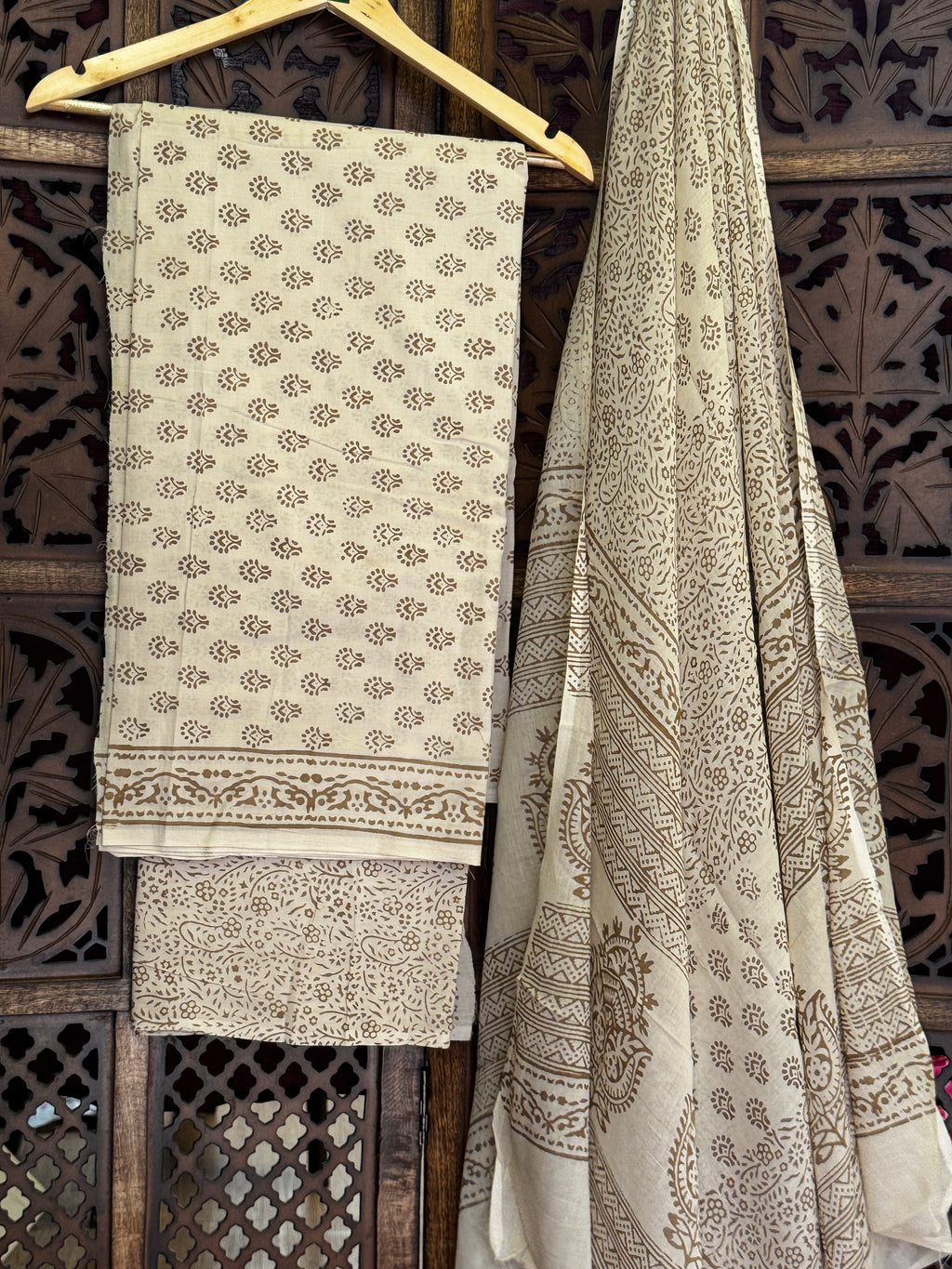 Bagh Handblock Cotton Suit