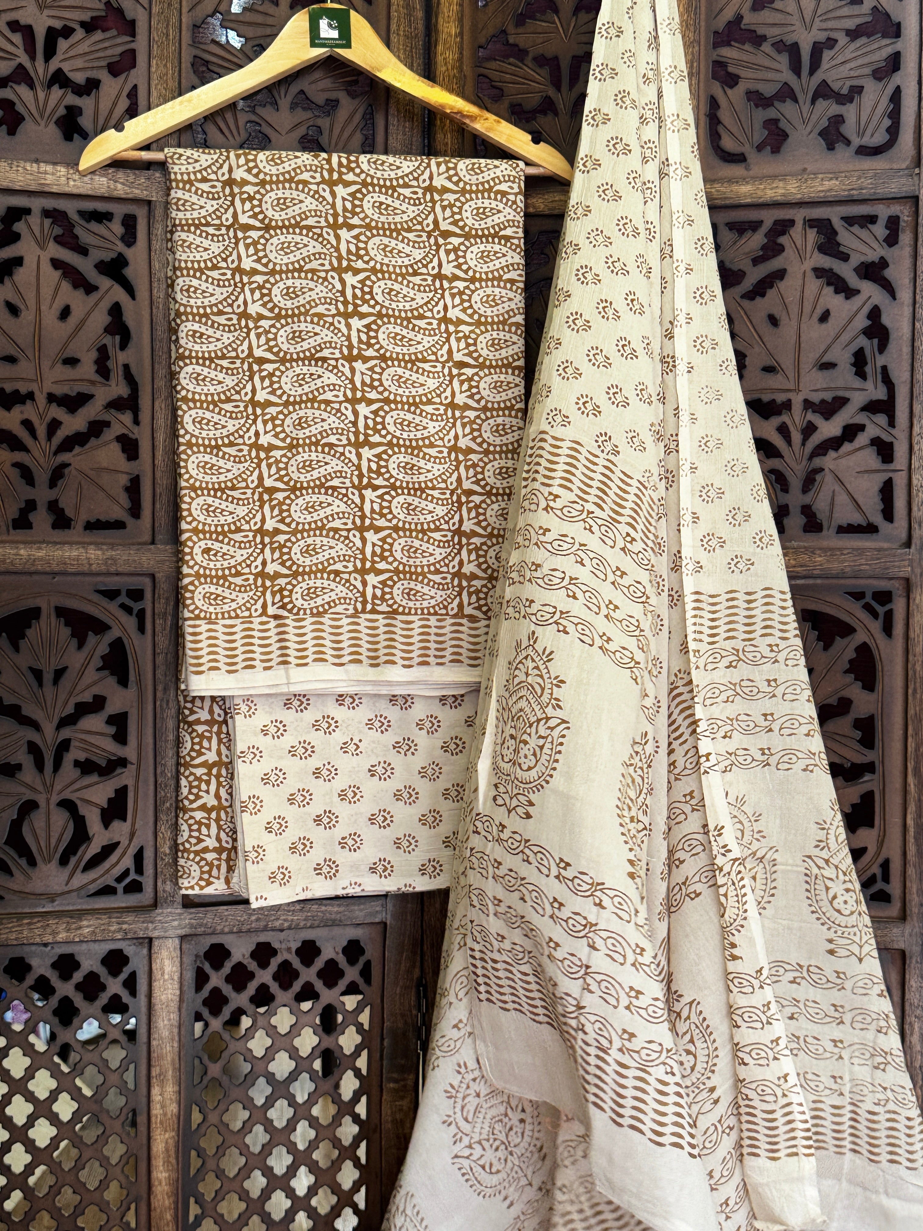 Bagh Handblock Cotton Suit