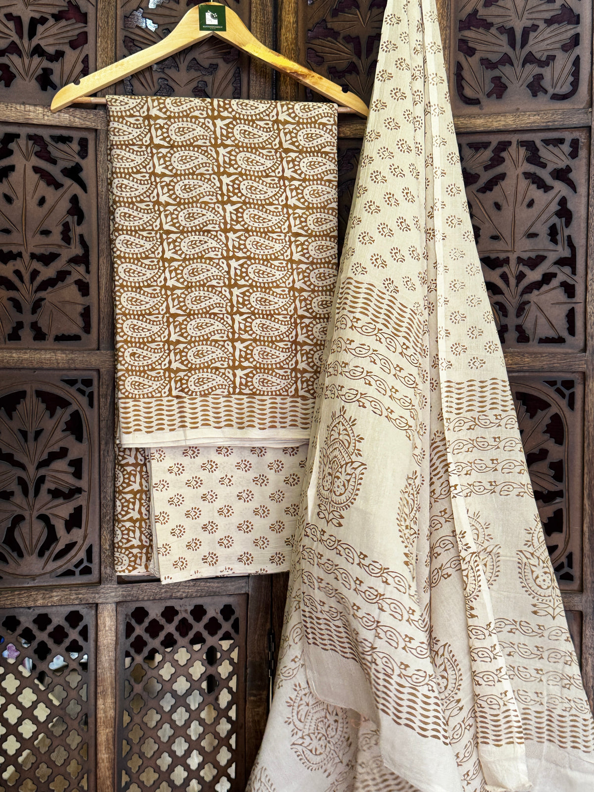 Bagh Handblock Cotton Suit