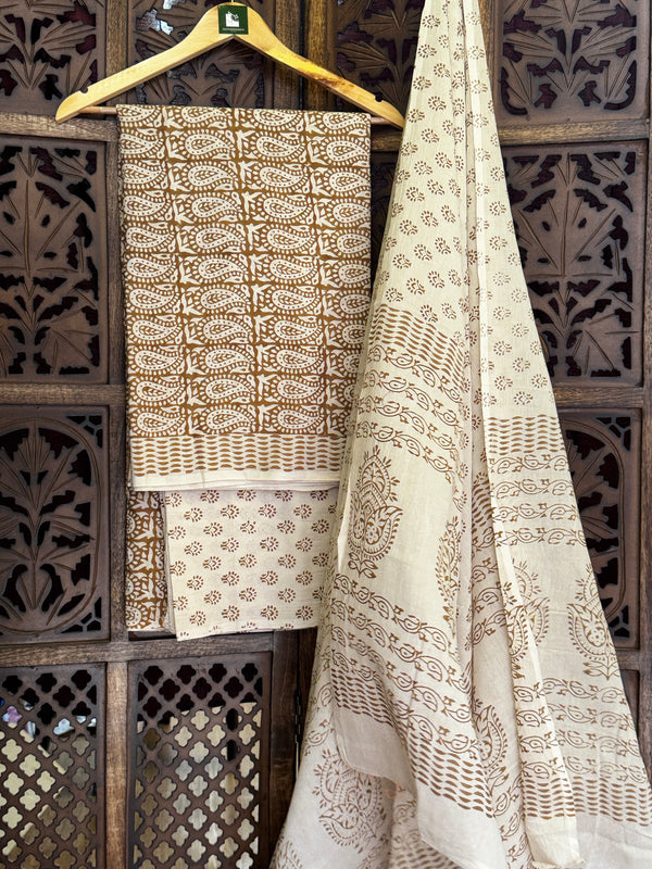 Bagh Handblock Cotton Suit