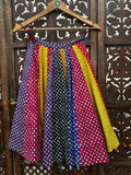 MULTI BANDHANI KIDS SKIRT RAAS'25