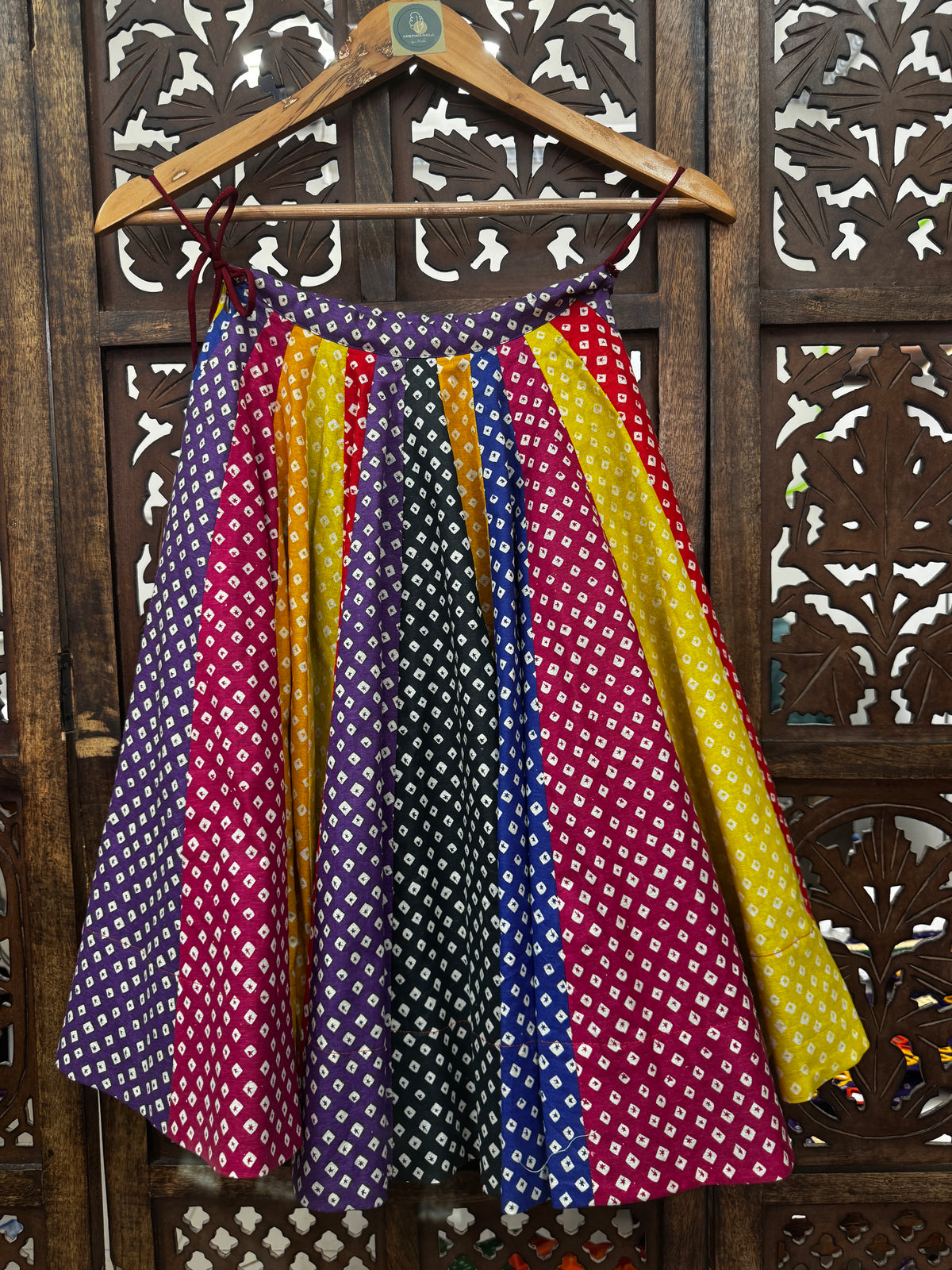 MULTI BANDHANI KIDS SKIRT RAAS'25