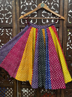 MULTI BANDHANI KIDS SKIRT RAAS'25