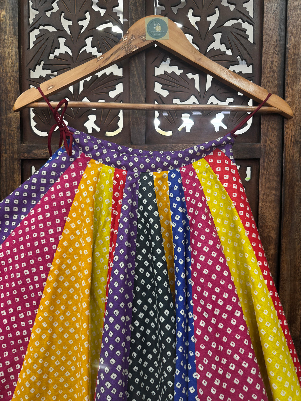 MULTI BANDHANI KIDS SKIRT RAAS'25