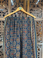 BLUE  HANDCRAFTED AJARKH DUPATTA - 2 HANDMADEAHOLIC BY MISHKA