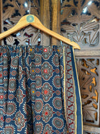 BLUE  HANDCRAFTED AJARKH DUPATTA - 2 HANDMADEAHOLIC BY MISHKA