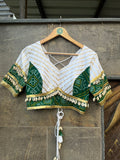 GREEN BANDHANI BLOUSE HANDMADEAHOLIC BY MISHKA