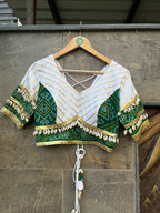 GREEN BANDHANI BLOUSE HANDMADEAHOLIC BY MISHKA