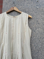 OFF WHITE LINEN DRESS HANDMADEAHOLIC BY MISHKA