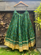 GREEN BANDHANI CHANIYA CHOLI HANDMADEAHOLIC BY MISHKA
