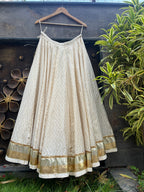 OFF WHITE AND MAROON CHANIYA CHOLI HANDMADEAHOLIC BY MISHKA