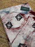 NATURAL AJRAKH HANDBLOCK FABRIC