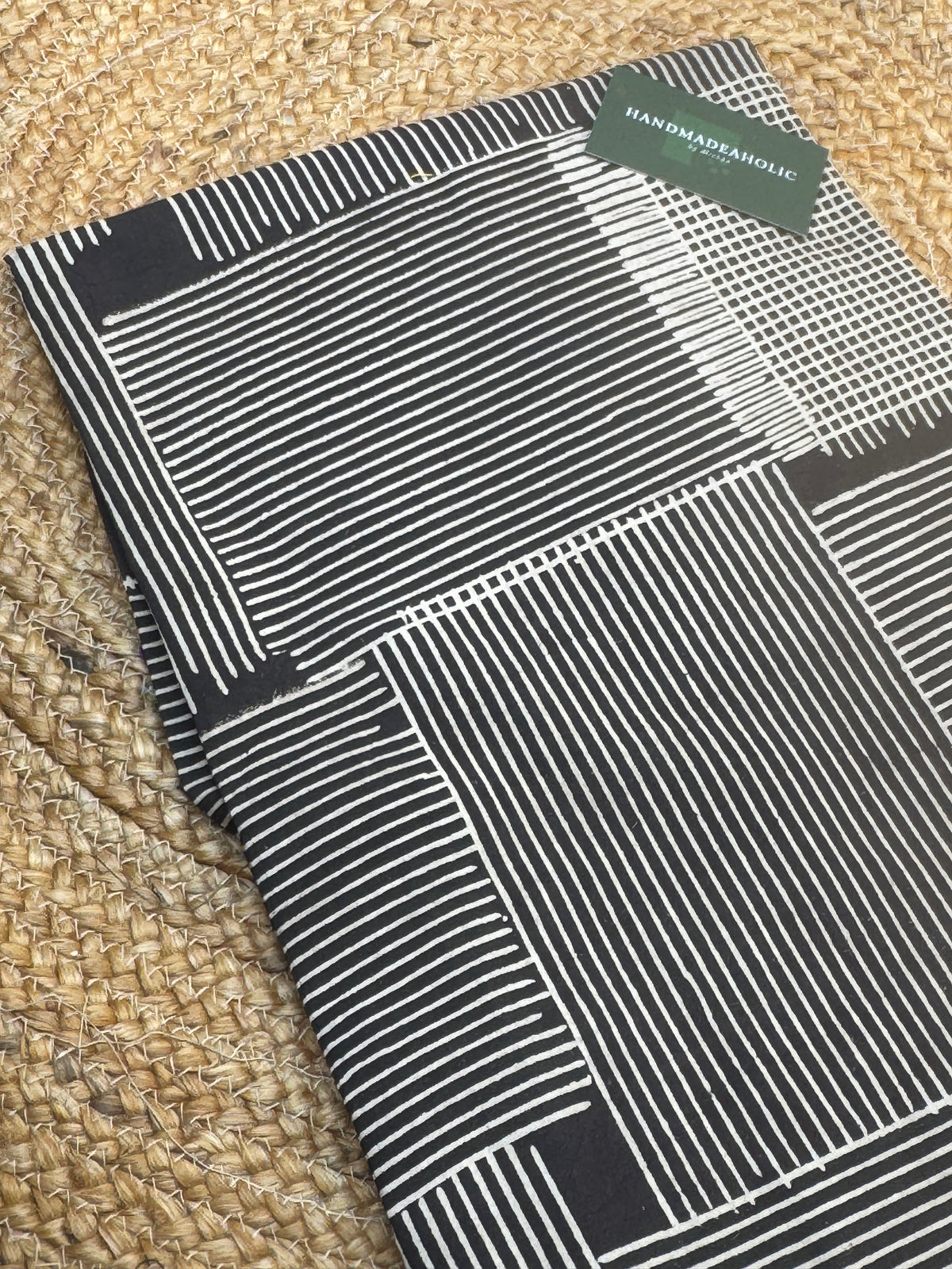 NATURAL AJRAKH HANDBLOCK FABRIC