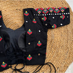 BLACK THREADWORK BLOUSE HANDMADEAHOLIC BY MISHKA