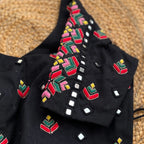 BLACK THREADWORK BLOUSE HANDMADEAHOLIC BY MISHKA
