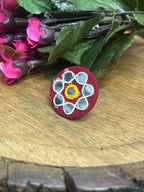 BANDHANI RED RING HANDMADEAHOLIC BY MISHKA