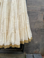 MULMUL COTTON OFF WHITE SKIRT HANDMADEAHOLIC BY MISHKA