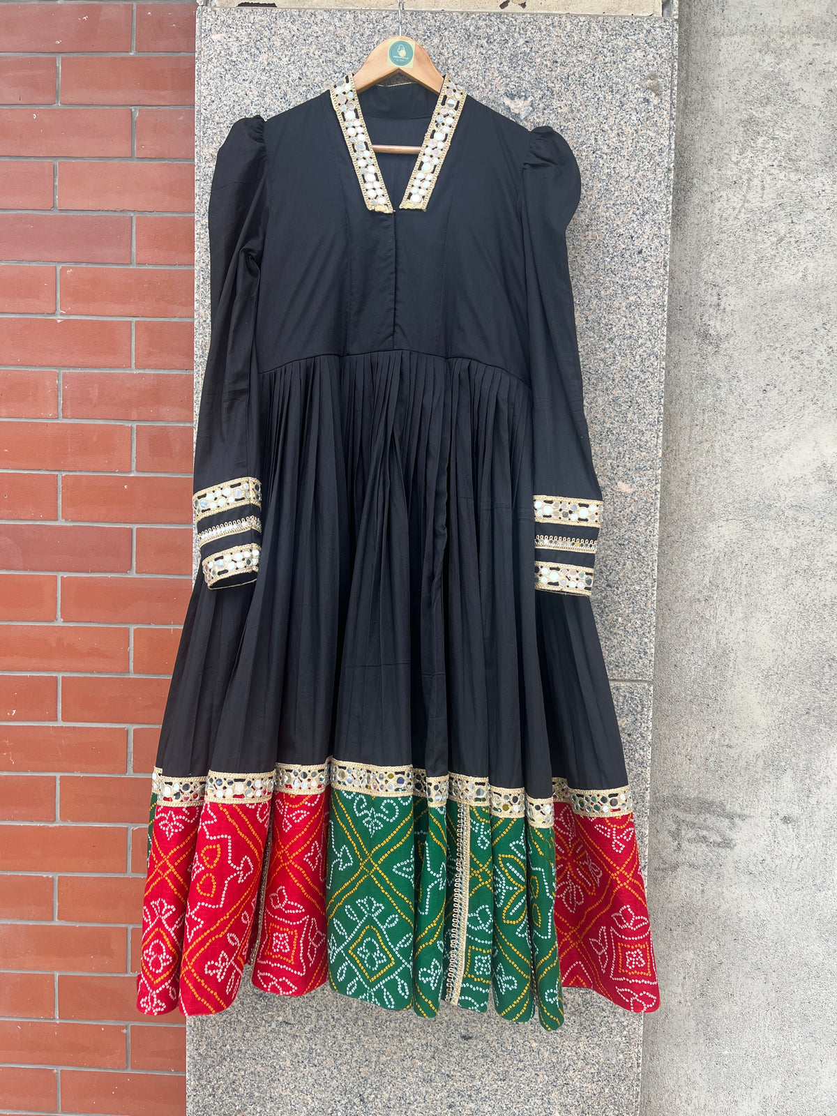 BLACK COLOR FULL GAIR INDIAN WEDDING GOWN - handmadeaholicmishka